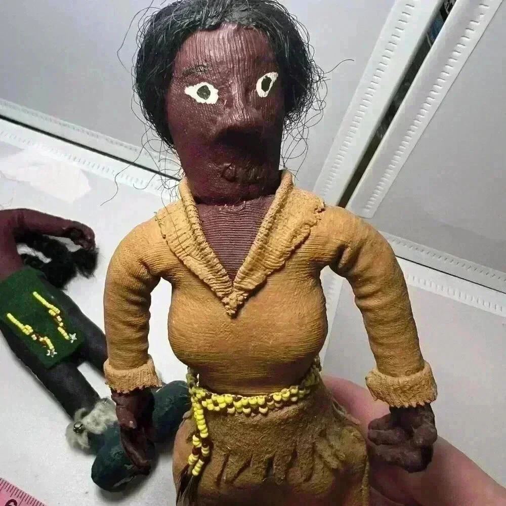 Handmade Vintage Lowell And Lanega Dolls 9” Native American - Picture 7 of 8